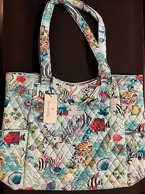 Vera Bradley Large Glenna Tote Shoulder Bag Purse Antilles Treasure Sea Life NWT • $73.32