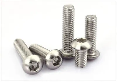 Metric Thread M2 M3 Mushroom Button Head Screw Allen Hex Socket Bolt Nut • £2.86