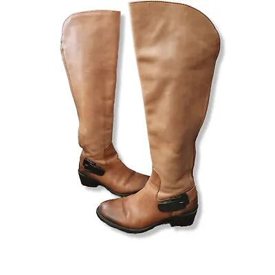 Vince Camuto Womens Bedina 2 Brown Leather Pull On Western Boots Size 6.5 • $21.25