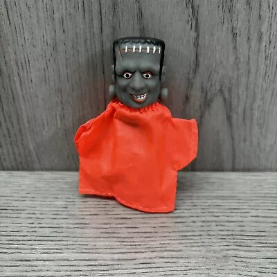 Vintage Frankenstein Halloween Finger Puppet Toy Candy Topper Figure 80s 90s • $24.99