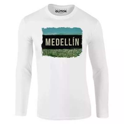 Medellin Long Sleeve Men's T-Shirt Narcos Drugs Colombia Pablo Escobar Cartel • $35.19