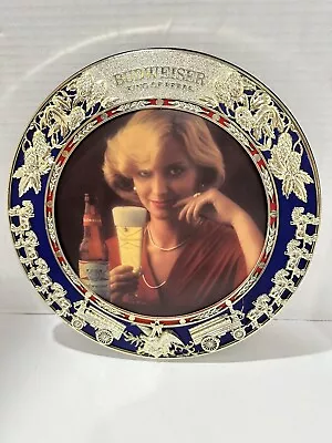 Vintage Budweiser Lighted Pocket Watch Clock Sign Insert Scene With Woman • $69.99