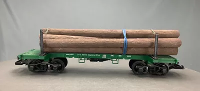 G Scale LGB 4066 *2 Logging Staked Flat Car W/Logs Green G397 LZ • $54.98