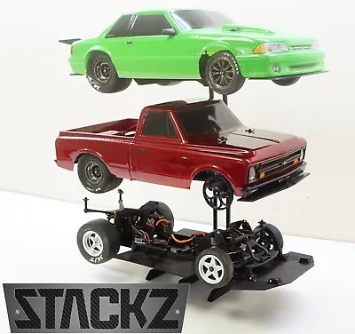STACKZ 1/10 Scale RC Car Shelf Pit Display Stand Holder For NPRC Drag Cars Rack • $94.21