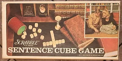 Vintage Scrabble Sentence Cube Game 1971 Selchow & Righter Co USA No. 96 • $12