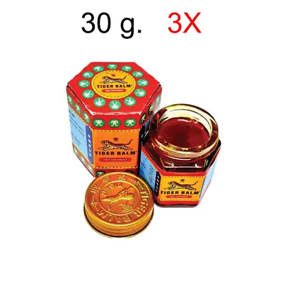 Red Tiger Balm Ointment Thai Herbal Aroma Relaxing Massage Balm 30G 3X • $39.86