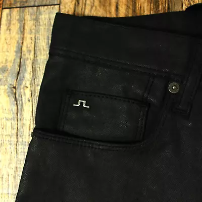 NEW J.LINDEBERG  Mens JEANS Size 32 Black Stretch Skinny • $67.31