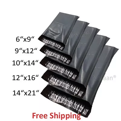 £4.98 • Buy 50 MIXED SIZES Grey Postage/Poly/Postal Mailing Bags/Sacks/Envelopes Self Seal