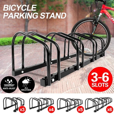 $48.59 • Buy 1-6 Bike Rack Stand Bicycle Parking Cycling Floor Holder Storage Portable