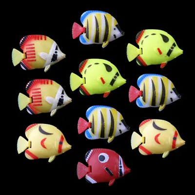 20PCS DIY Ornament Rubber Fish Moving Floating Fishes Lifelike Plastic • $8.24