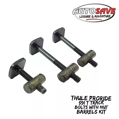 Thule 591 Pro Ride Bike Cycle Carrier Rack | T Track Bolts With Nut Barrels Kit • $42.66