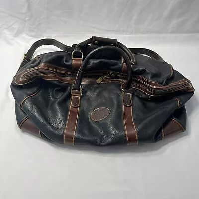 Roots Leather Duffle Travel Bag Large - Great Shape! • $99.99