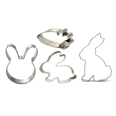 Rabbit Cookie Cutter Carrot Easter Bunny Cake Biscuits Sandwich Cutter Pastry • £2.99