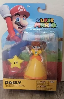 Jakks Pacific World Of Nintendo Super Mario Princess Daisy Star 4  Figure NEW • $99.99