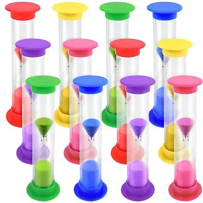 Shindel 12PCS Sand Timers 2 Minutes Sand Clock Timer Plastic Hourglass Timer... • $15.78