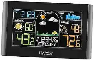 La Crosse Technology S77925-INT Wireless Color Weather Station Black  • $73.33