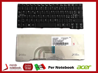 Italian Keyboard For Netbook Packard Bell Dot _S Model KAV60 • £28.33