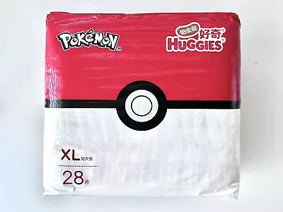 VERY RARE SEALED VINTAGE Huggies Pokémon Diapers Size XL 35+ Lbs - 28 CT • $995