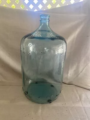 Vintage Arrowhead Puritas Water 5-Gallon Blue Glass Bottle • $75