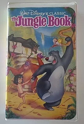 RARE Black Diamond 💎  Classic Walt Disney's THE JUNGLE BOOK VHS 1991 Clamshell  • $49.99