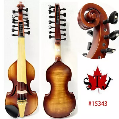 Baroque Style SONG Master 7×7 Strings 14  Viola D'Amore One Piece Of Back #15343 • $759