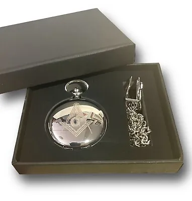 Freemasons Freemasonry Masonic Silver Masons Of London Full Hunter Pocket Watch • $29.87