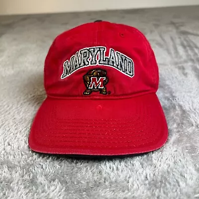 Maryland Terrapins Hat Cap Strap Back Red College Football Mens • $14.95