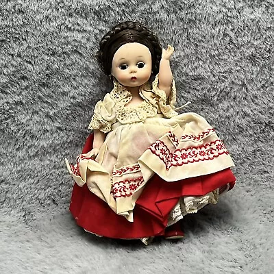 Madame Alexander Russian Wig Hair Sleepy Eyes Red Tan Dress Red Boots • $24.99