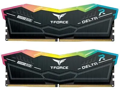 Team T-Force Delta RGB 32GB (2 X 16GB) PC RAM DDR5 6400 (PC5 51200) Intel XMP • $114.99
