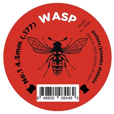 NEW Wasp Pellets .177 Cal By H&N-Tins Of 500 • £9.99