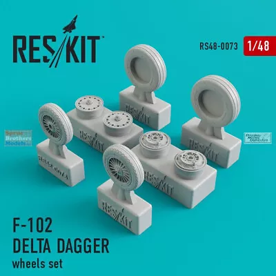 RESRS480073 1:48 ResKit F-102 Delta Dagger Wheels Set • $17.09