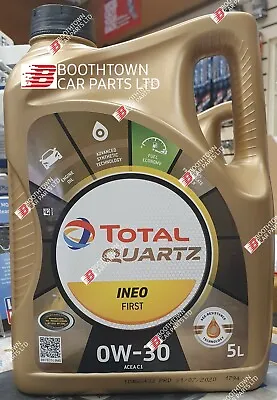 £48.99 • Buy TOTAL Quartz Ineo First 0w30 Fully Synthetic Engine Oil 5 Litre PSA PEUGEOT