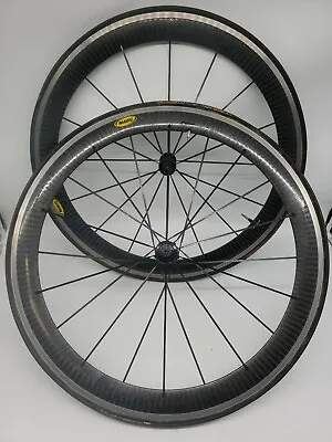 Excellent Used - Mavic Cosmic Carbone Carbon - 28  Wheel Set - Front & Rear • $499.99