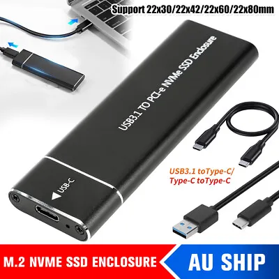$21.39 • Buy M.2 NVME SSD Enclosure Hard Drive B B+M Key SATA Reader To USB 3.1/Type-C Tool