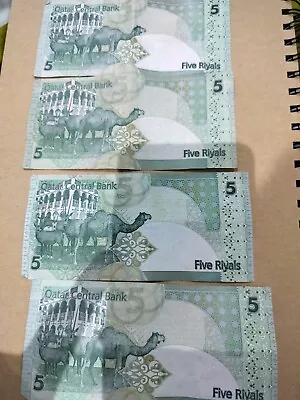 Qatar Bank Notes Leftover Holiday Money. 123 Riyals • £39