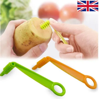 Portable Potato Spiral Cutter Twister Kitchen Slicer Fruit/vegetable Cutter Tool • £2.99