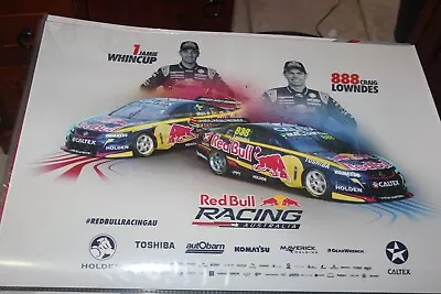 V8 Supercars Red Bull Season Posters Whincup  &  Lowndes • $5