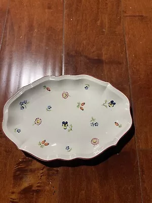 Villeroy & Boch Petite Fleur 9 1/2  Relish Dish Gravy Under Plate Luxembourg • $39.85