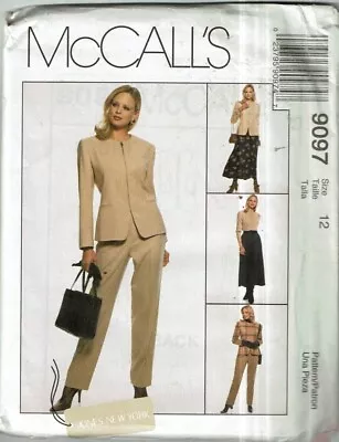 McCalls#8907 Jones New York Lined Jacket-Pants Or Skirt Patterns Sz: 12 UC • $9.99