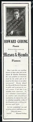 1921 Howard Goding Photo Mason & Hamlin Piano Vintage Trade Print Ad • $8.09