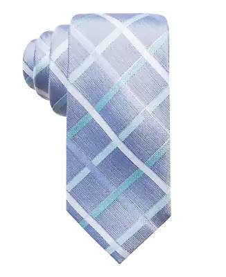 Ryan Seacrest Distinction Men's Rompaey Check Slim Silk Tie One Size Mint Green • $14.99