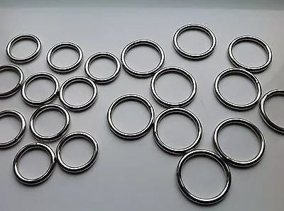 Quality Metal Round Welded O Rings 20mm Or 25mm 38mm 50mm  • £2.10