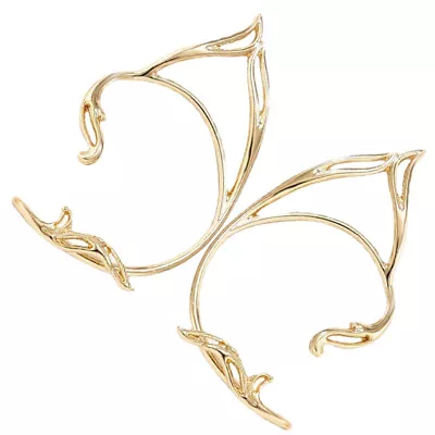  1 Pair Cuff Earrings Women Ear Cuffs Elf Earrings Elegant Ear Cuff Wrap Around • £7.99