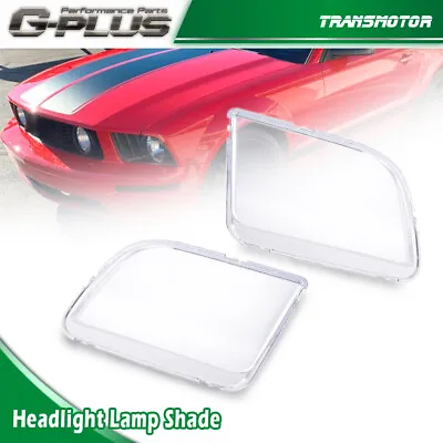  Fit For 05-09 Ford Mustang Clear Headlight Headlamp Replacement Lens Left+Right • $22.08