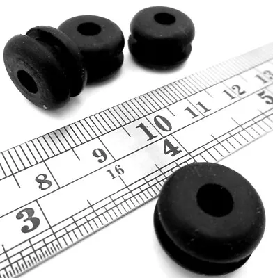 3/8  Hole Rubber Grommet Wiring Bushing For 3/8 Hole 1/16  Panel Has 1/4  ID • $10.98