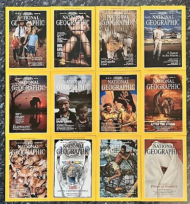 National Geographic Magazines Year 1991 Complete Set • $12