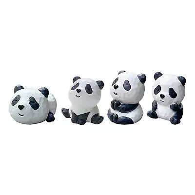 Panda Figurine Miniature Doll Cartoon Funny Cute Car • £7.03