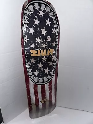 2006 Shut Skates Team Skateboard Deck TWILL Shark Teeth Flag Zoo York NOS NYC OG • $50