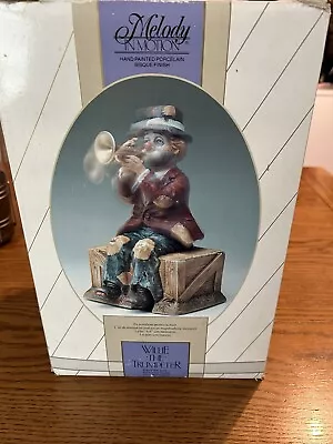 Vintage 1980s Melody In Motion  Willie The Trumpeter  In Box - Not Working • $18