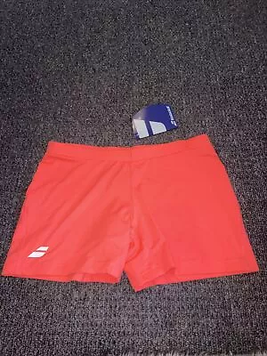 Babolat Tennis Core Shorty Fluo Red 16 (XL) Activewear NEW RP£14.99 • $18.66